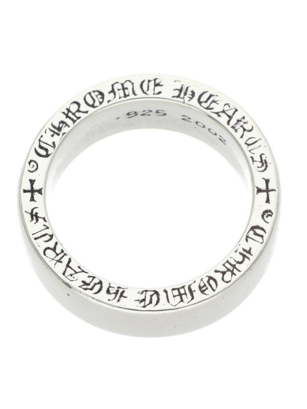 Chrome Hearts Spacer Pln Plain Silver Ring